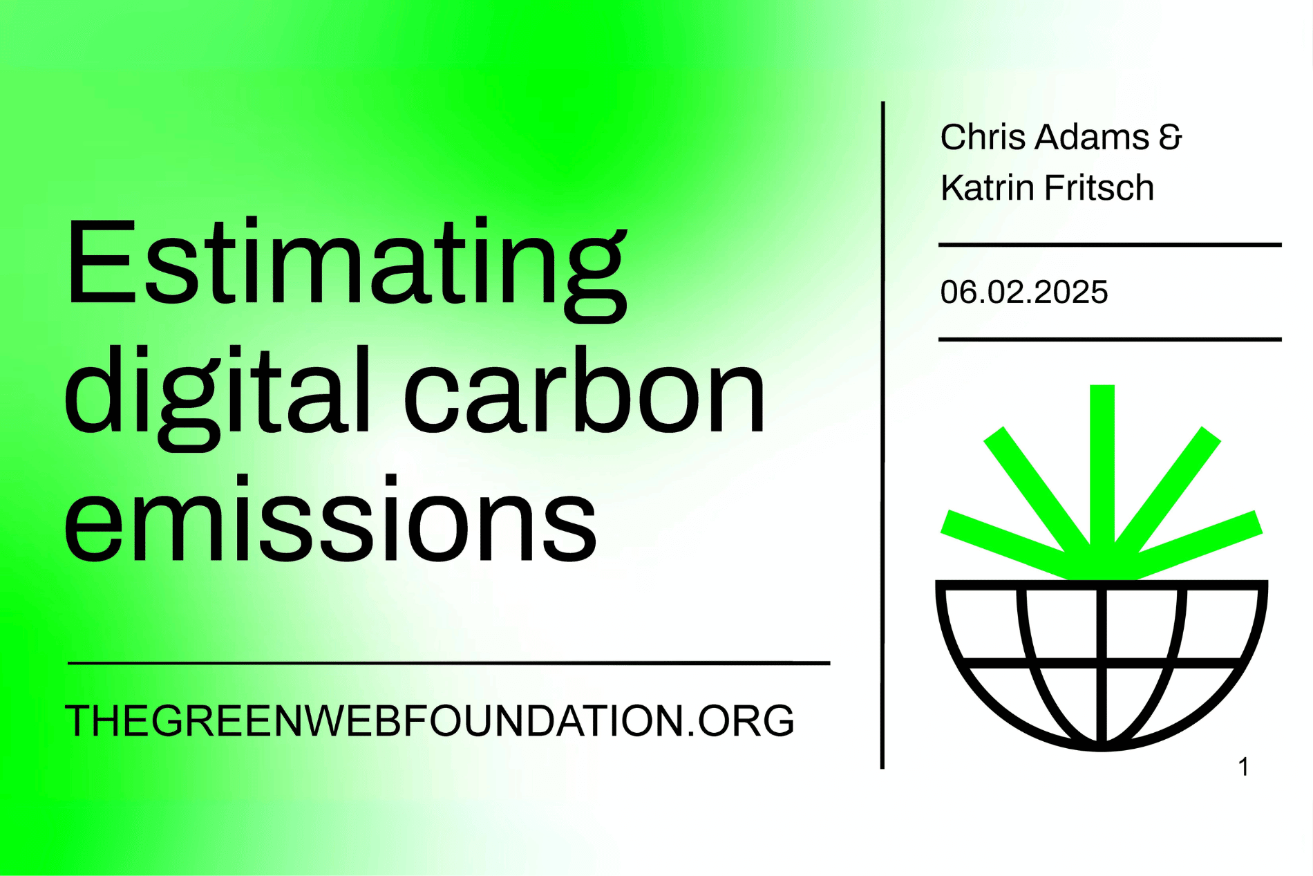 Estimating Digital Carbon Emissions workshop