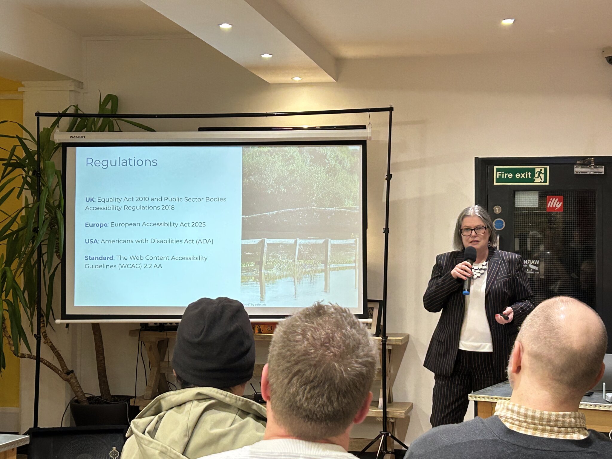 Louise speaking at WPLDN