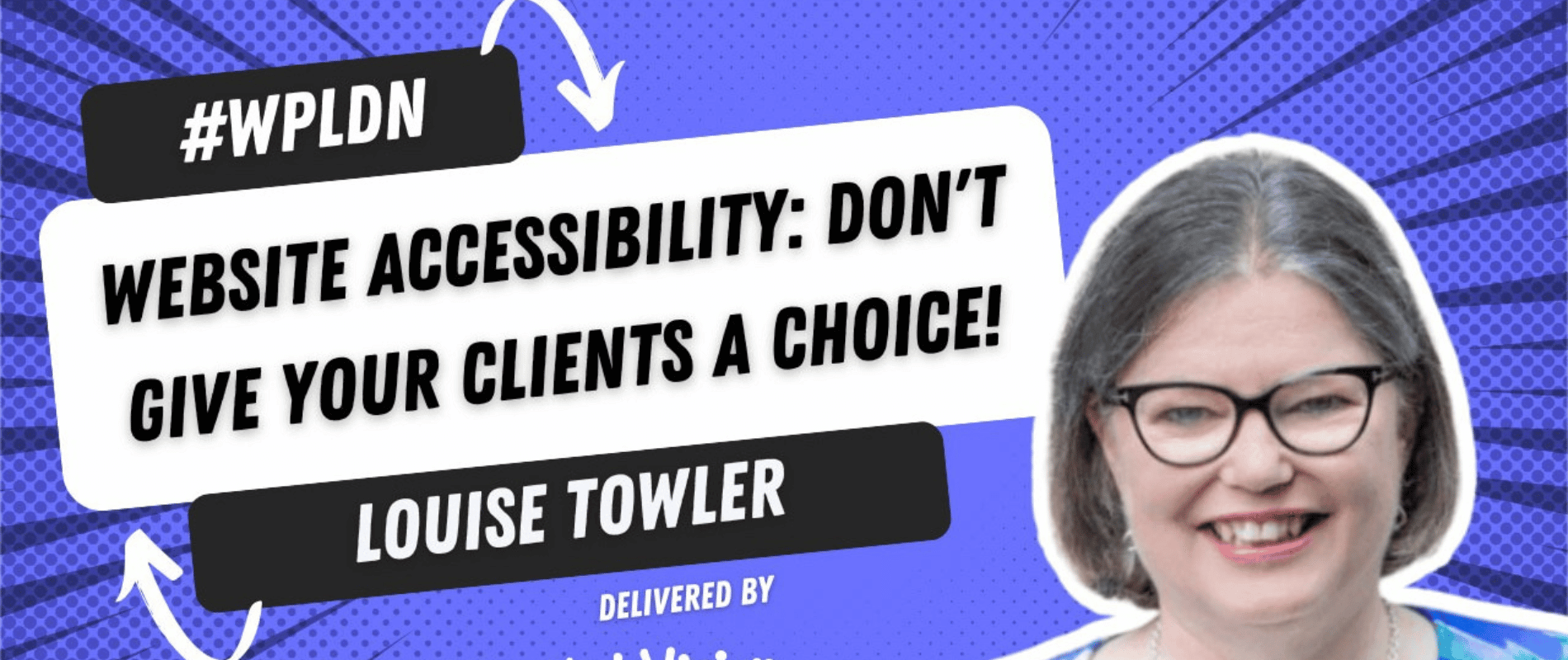 Website accessibility talk banner