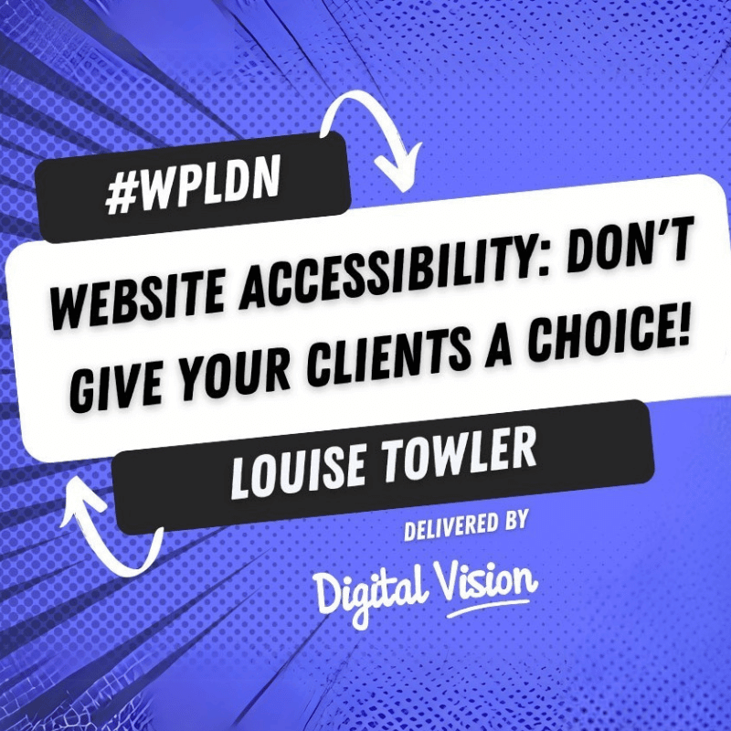 Website accessibility talk banner